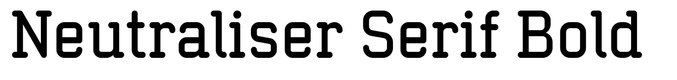 Neutraliser Serif Bold